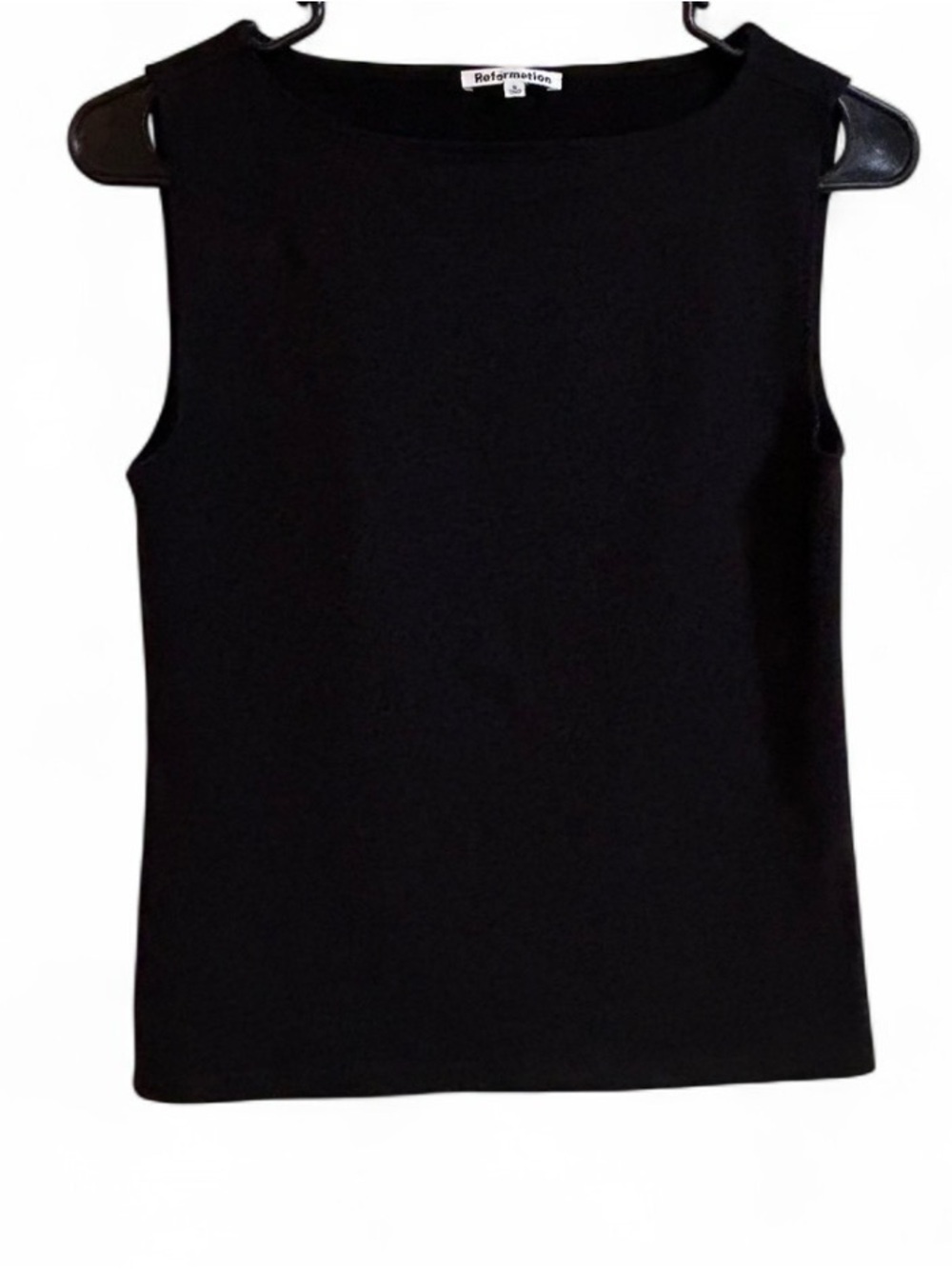 Reformation Black Classic Crewneck Tank